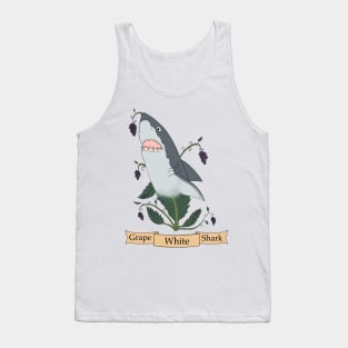 Grape White Shark Tank Top